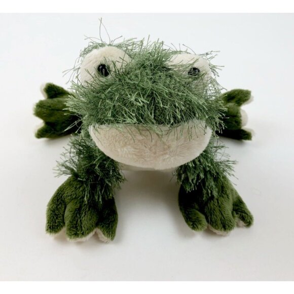 Webkinz Green Fuzzy Frog Ganz Toad Stuffed Animal Plush Soft Toy Pet No Code - Picture 10 of 11